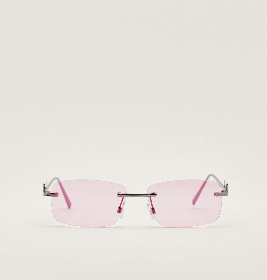 Pink Tinted Metal Frame Sunnies