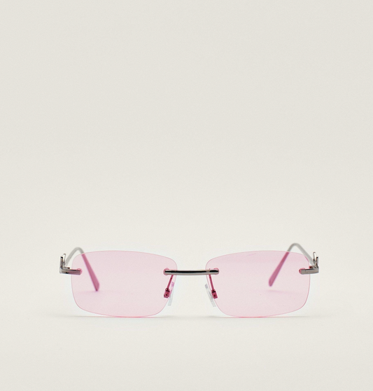 Pink Tinted Metal Frame Sunnies