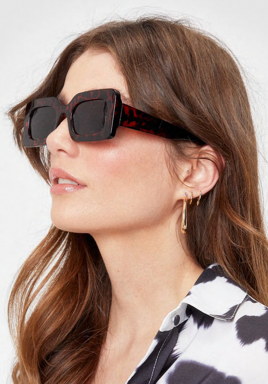 Rectangular Sunnies With Tinted Lens