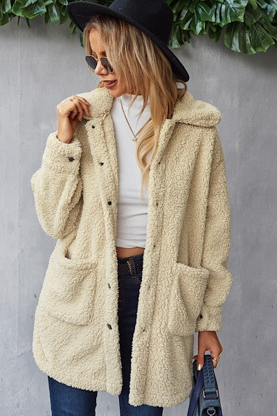 Ultra Fleece Fuzzy Long Jacket