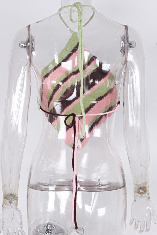 Diamond Crochet Knit Top