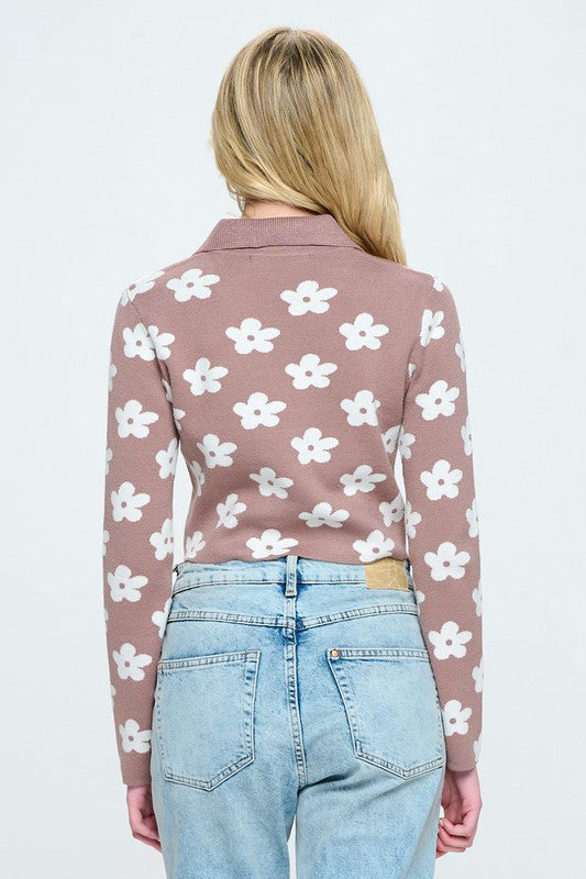 Floral Button Down Cardigan