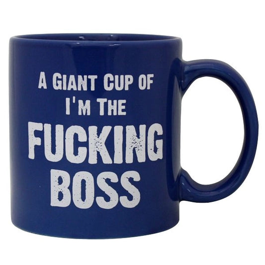Giant I'm The Boss Mug