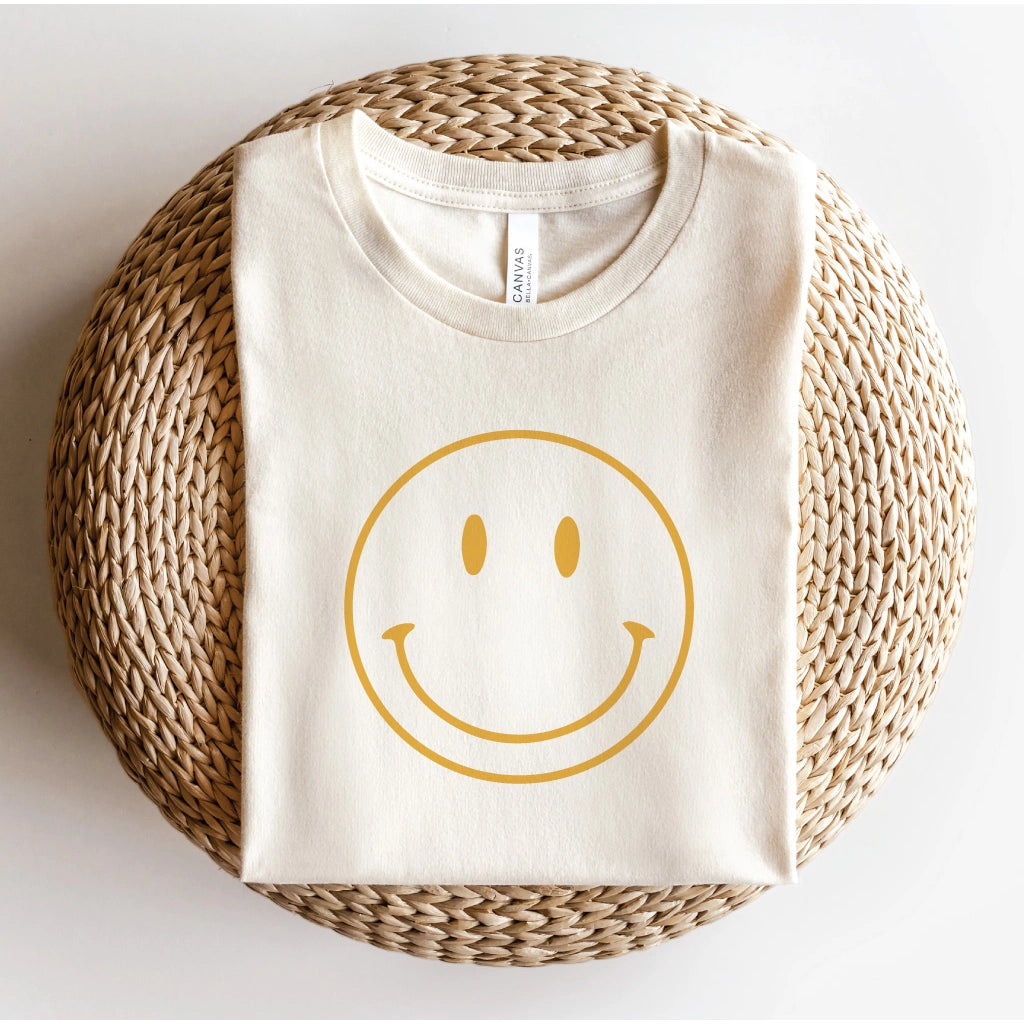 Vintage White Smiley T-Shirt