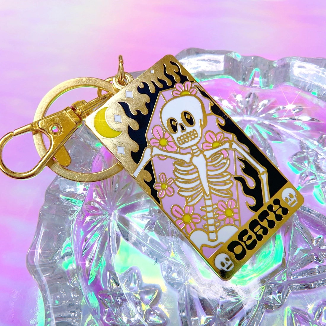 Keychain - Metal Death Tarot Card Keychain