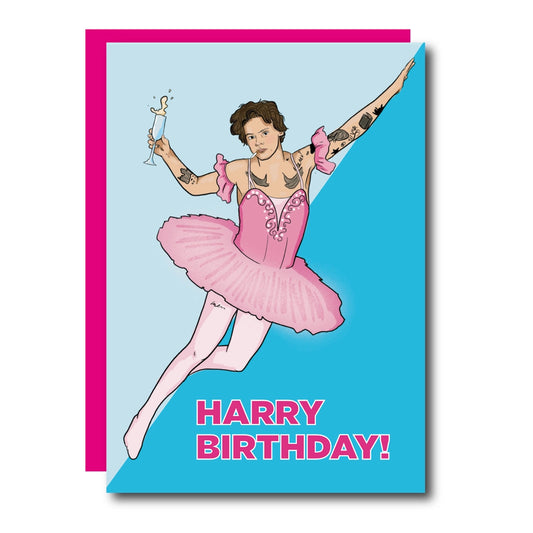 Harry Ballerina Birthday Card