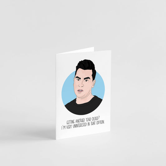 David Uninterested Birthday Card