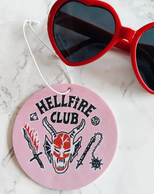 Hellfire Club Stranger Things Pink Vanilla Air Freshener