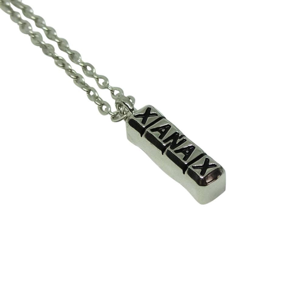 Xanax Bar Pendant Necklace