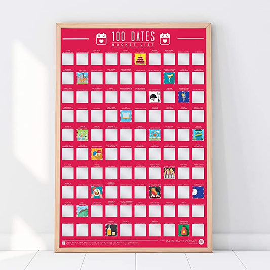 Scratch Poster - 100 Dates To Go On