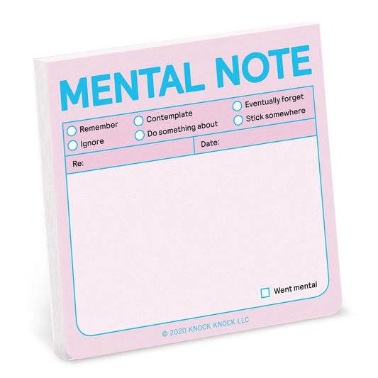 Mental Note Sticky Note
