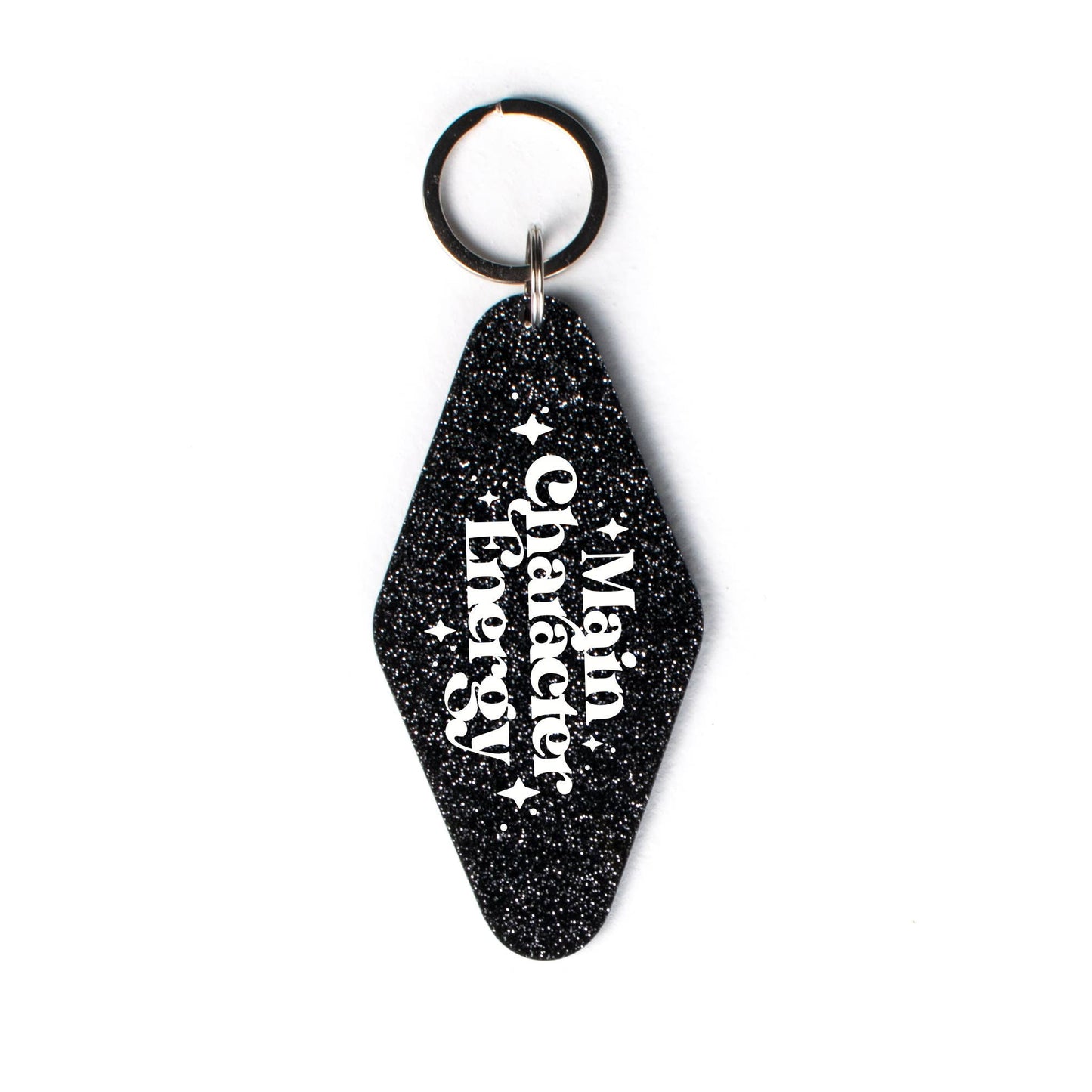 Main Character Energy Glitter Motel Keychain
