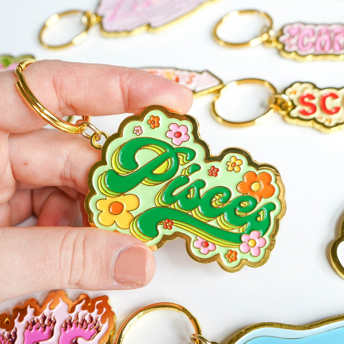 Zodiac Keychain - Enamel