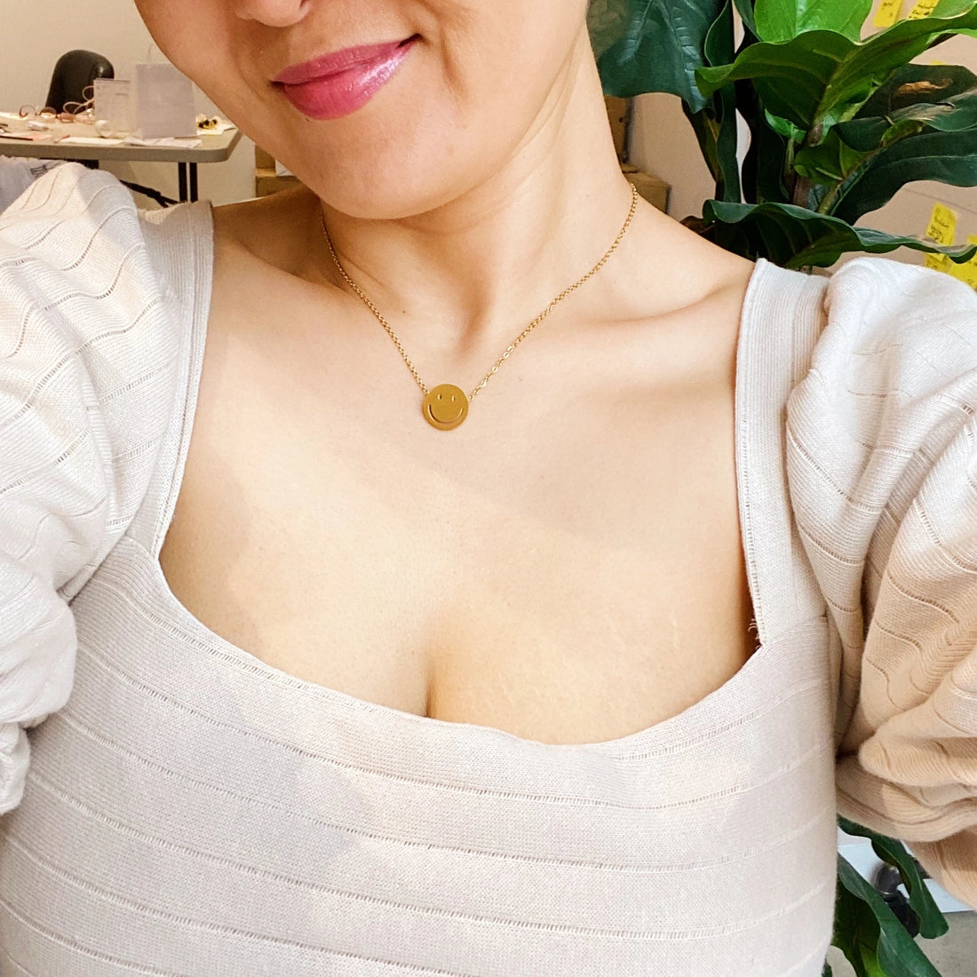 Happy Smiley Face Necklace