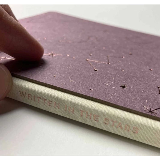 Notebook - Written In The Stars Canvas Bound Small Journal