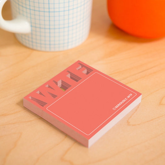 WTF Cutout Sticky Note