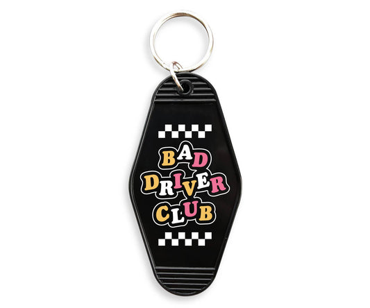 Bad Driver Club Motel Keychain