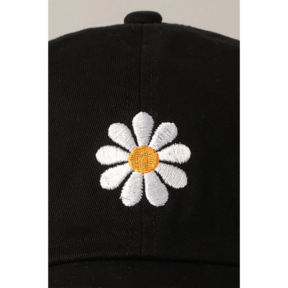 Hat - Daisy Embroidery Adjustable Cap