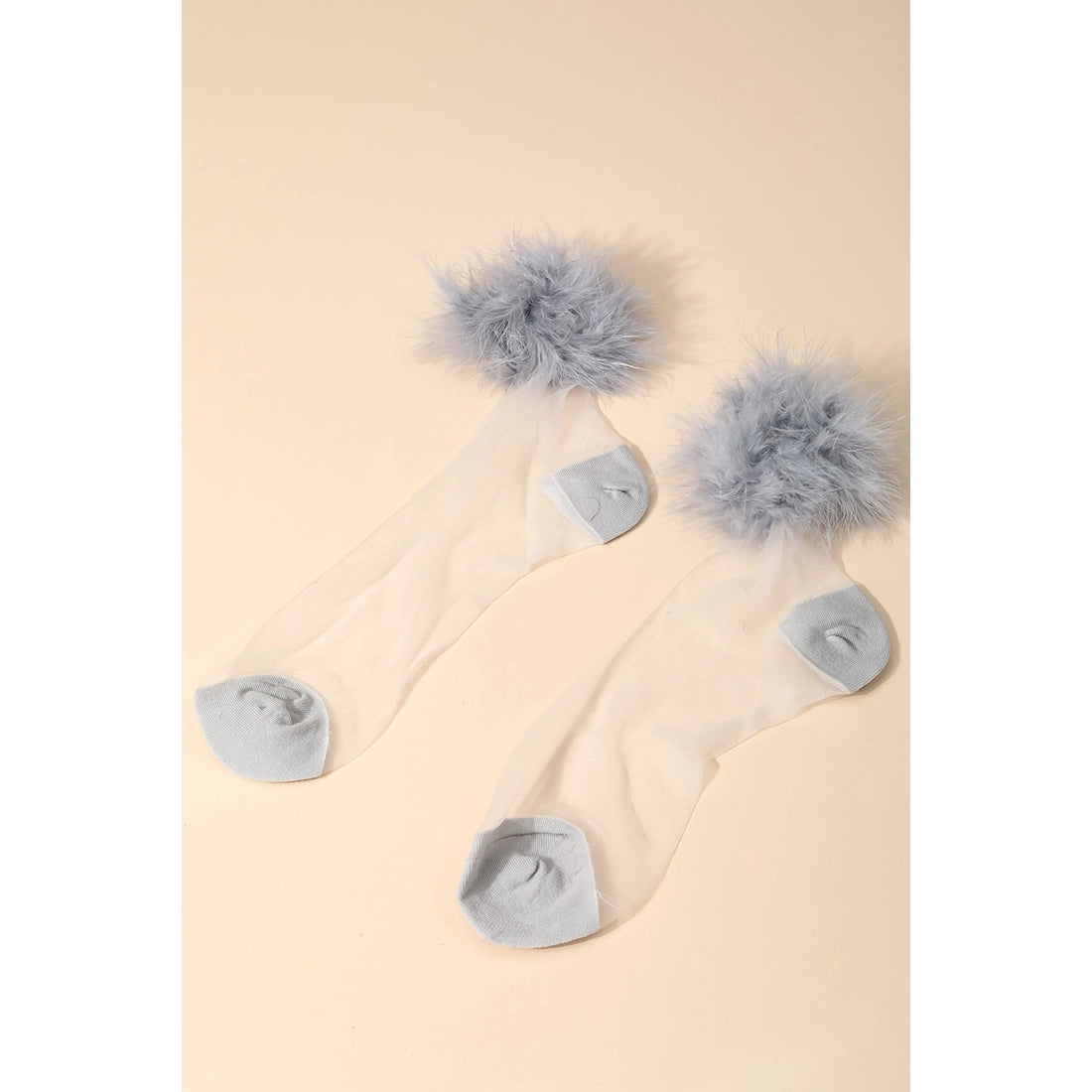 Sheer Feather Socks