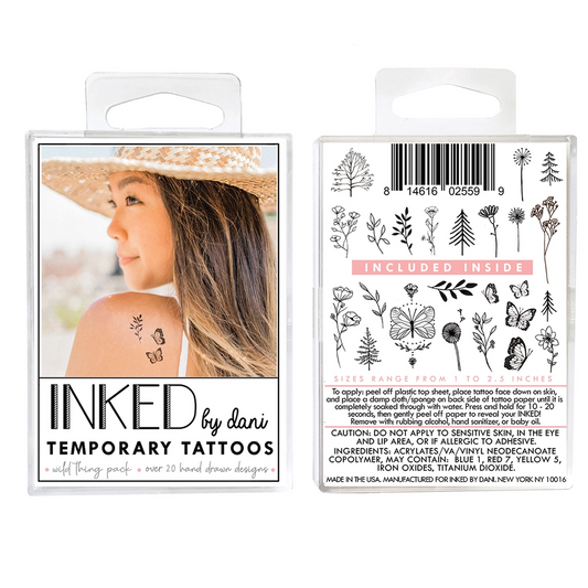 Wild Thing Temporary Tattoo Pack