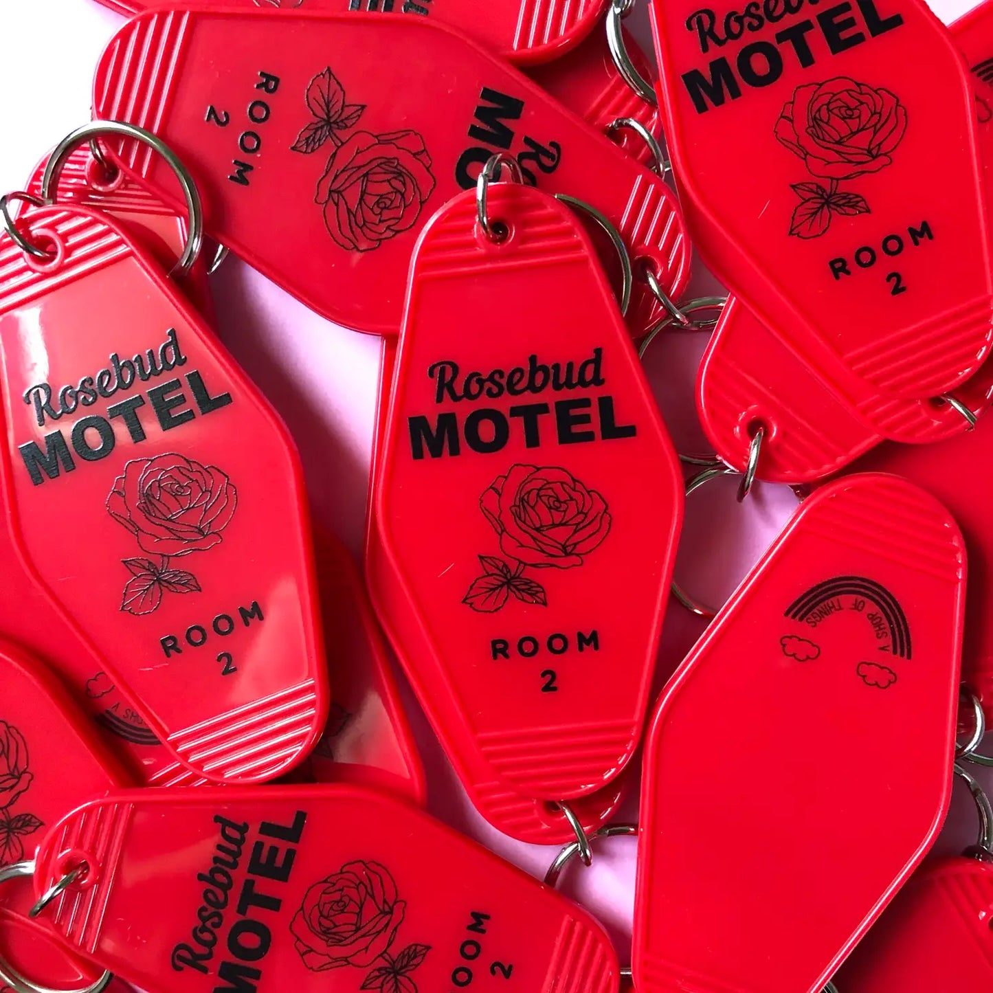 Rosebud Motel keychain - Schitt's Creek motel key fob