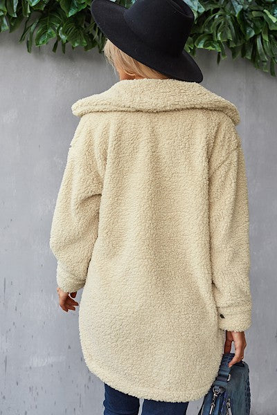 Ultra Fleece Fuzzy Long Jacket