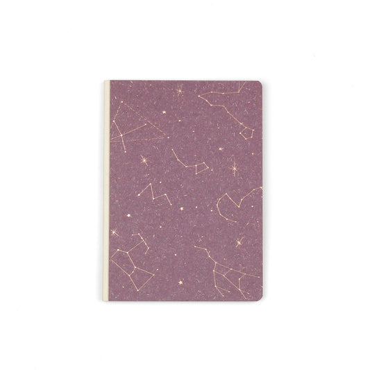 Notebook - Written In The Stars Canvas Bound Small Journal