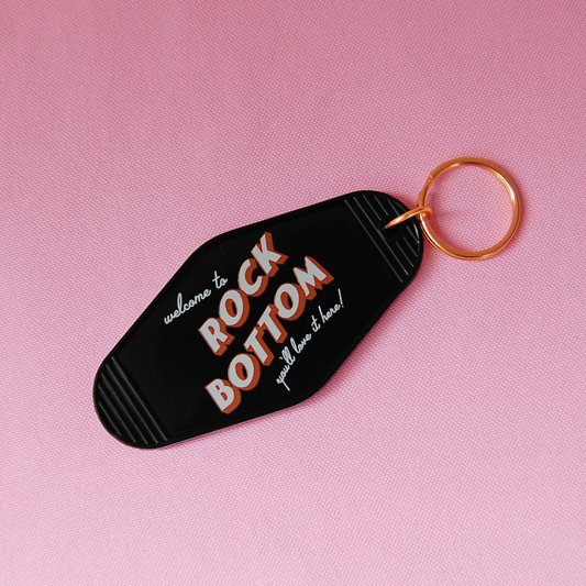 Rock Bottom Motel Keychain