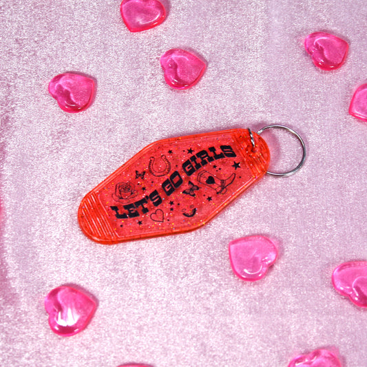 Let's Go Girls Motel Keychain