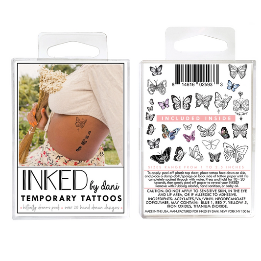 Butterfly Dreams Temporary Tattoos