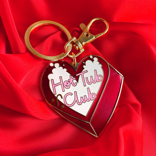 Keychain - Metal Hot Tub Club Keychain