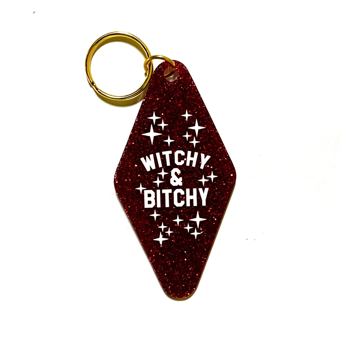 Witchy & Bitchy Motel Keychain