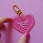 You Can't Afford Me Glitter Heart Keychain