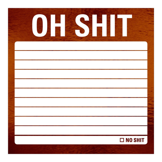 Oh Sh*t Metallic Sticky Note